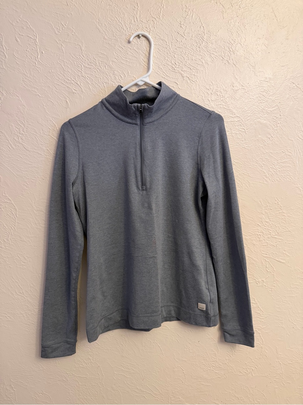 Vuori Women's Slate Gray Half-Zip Cowl Pullover